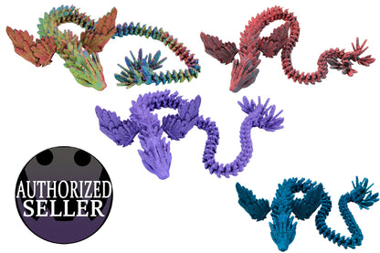 Quetzalcoatl Dragon Fidget Toy - Articulated Quetzalcoatl Dragon - Acworth Alchemist