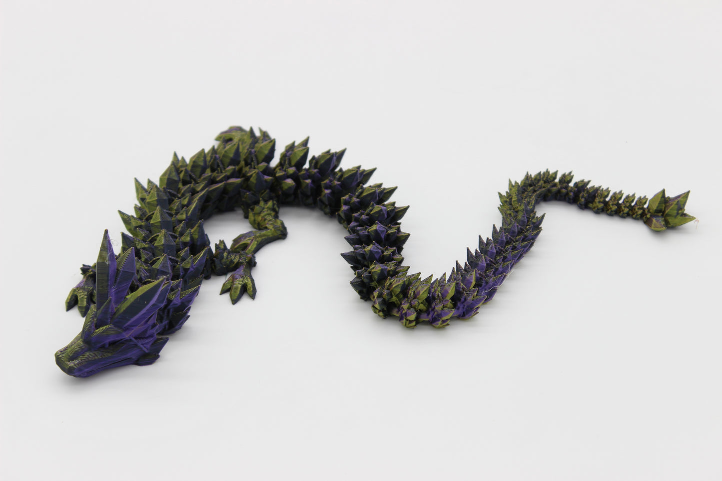 Crystal Dragon Fidget Toy - 3D Printed Articulated Dragon