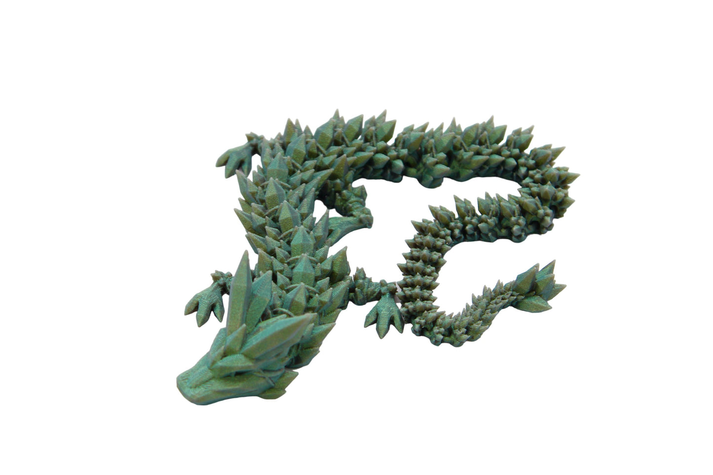 Crystal Dragon Fidget Toy - 3D Printed Articulated Dragon