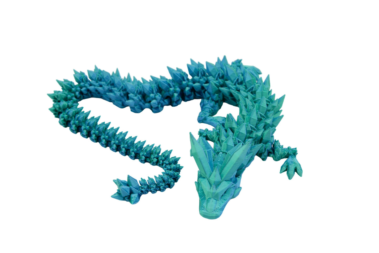 Crystal Dragon Fidget Toy - 3D Printed Articulated Dragon