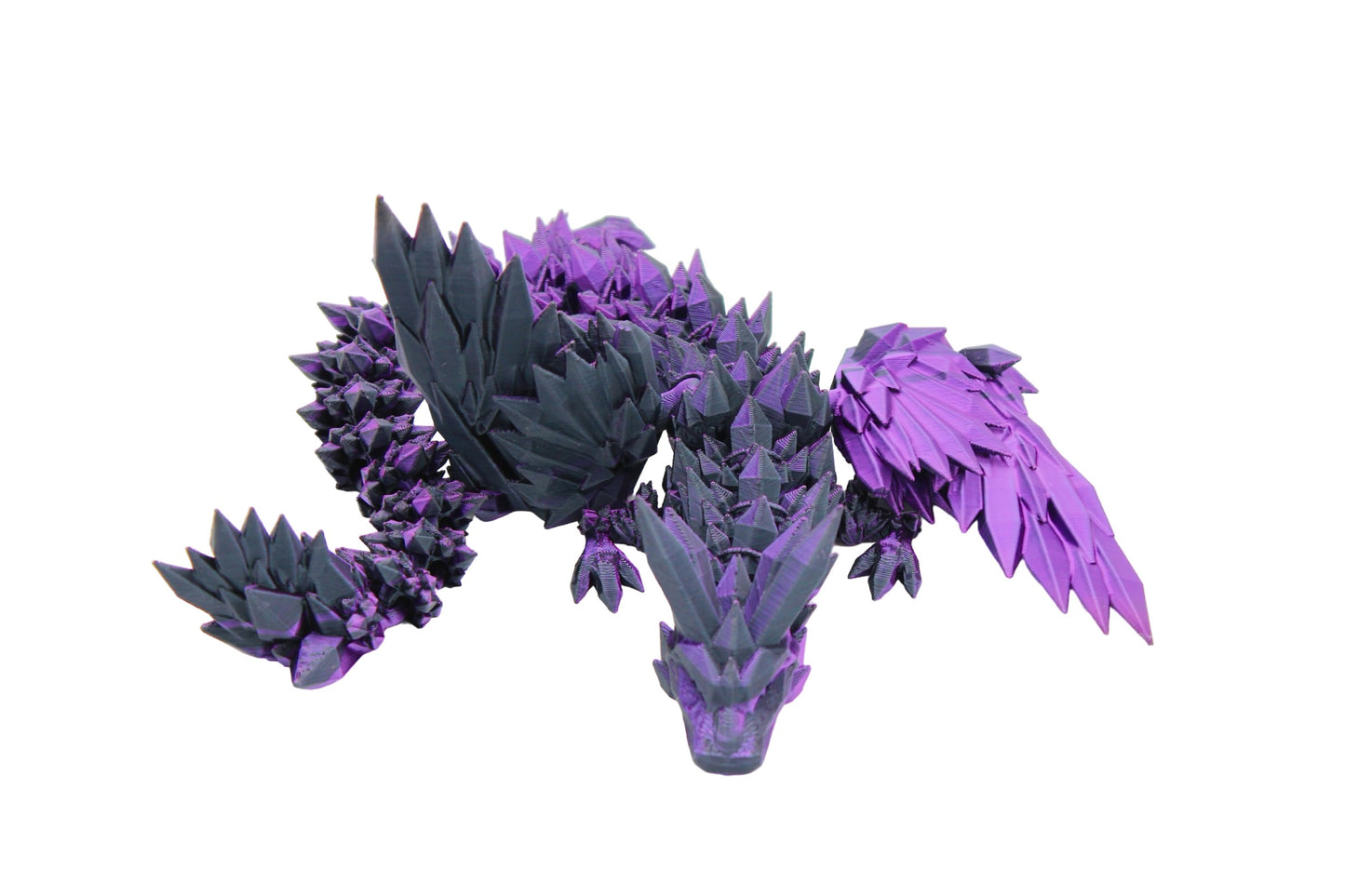 Crystal Wing Dragon Fidget Toy - 3D Printed Articulated Dragon