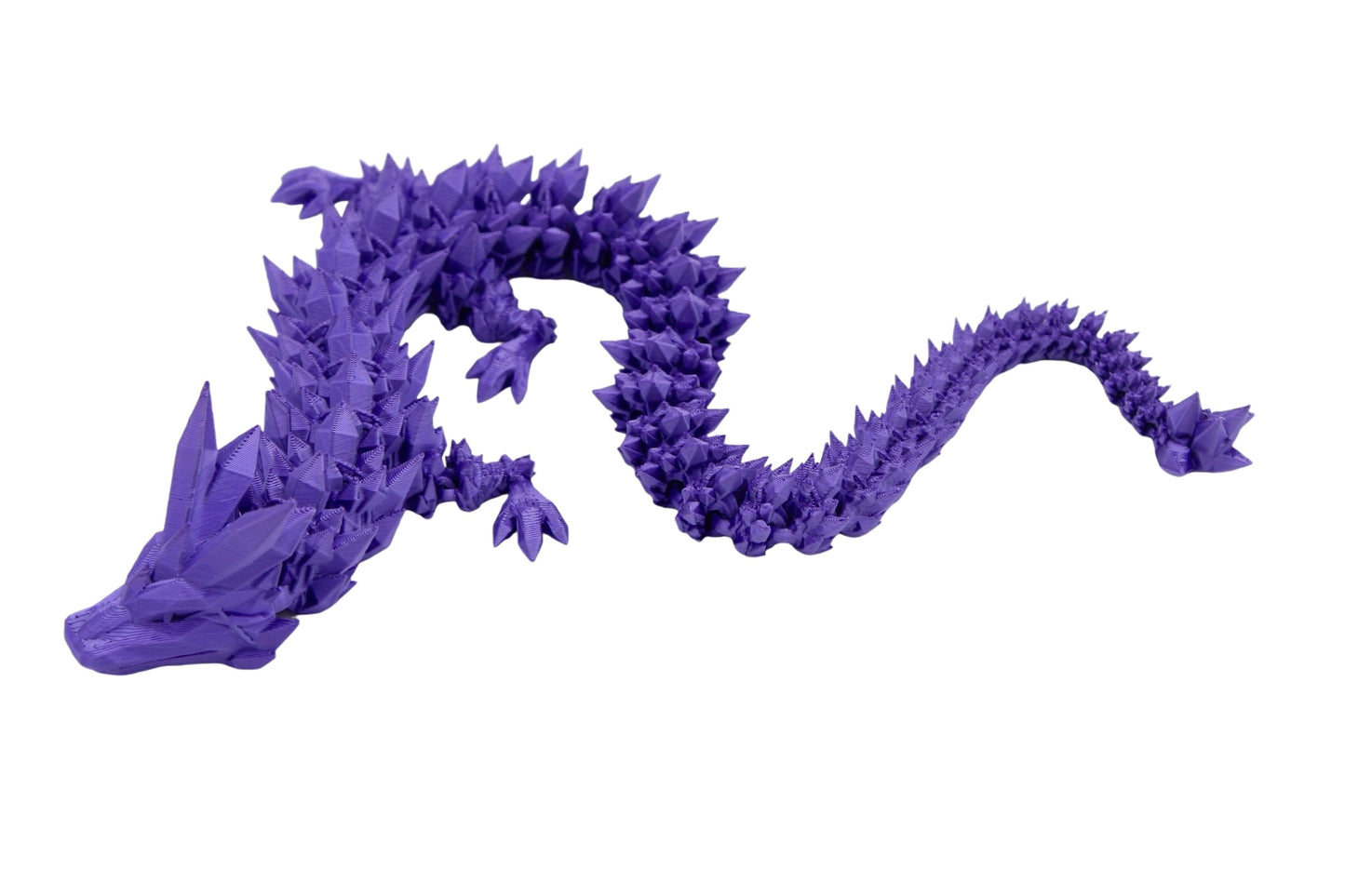 Crystal Dragon Fidget Toy - 3D Printed Articulated Dragon