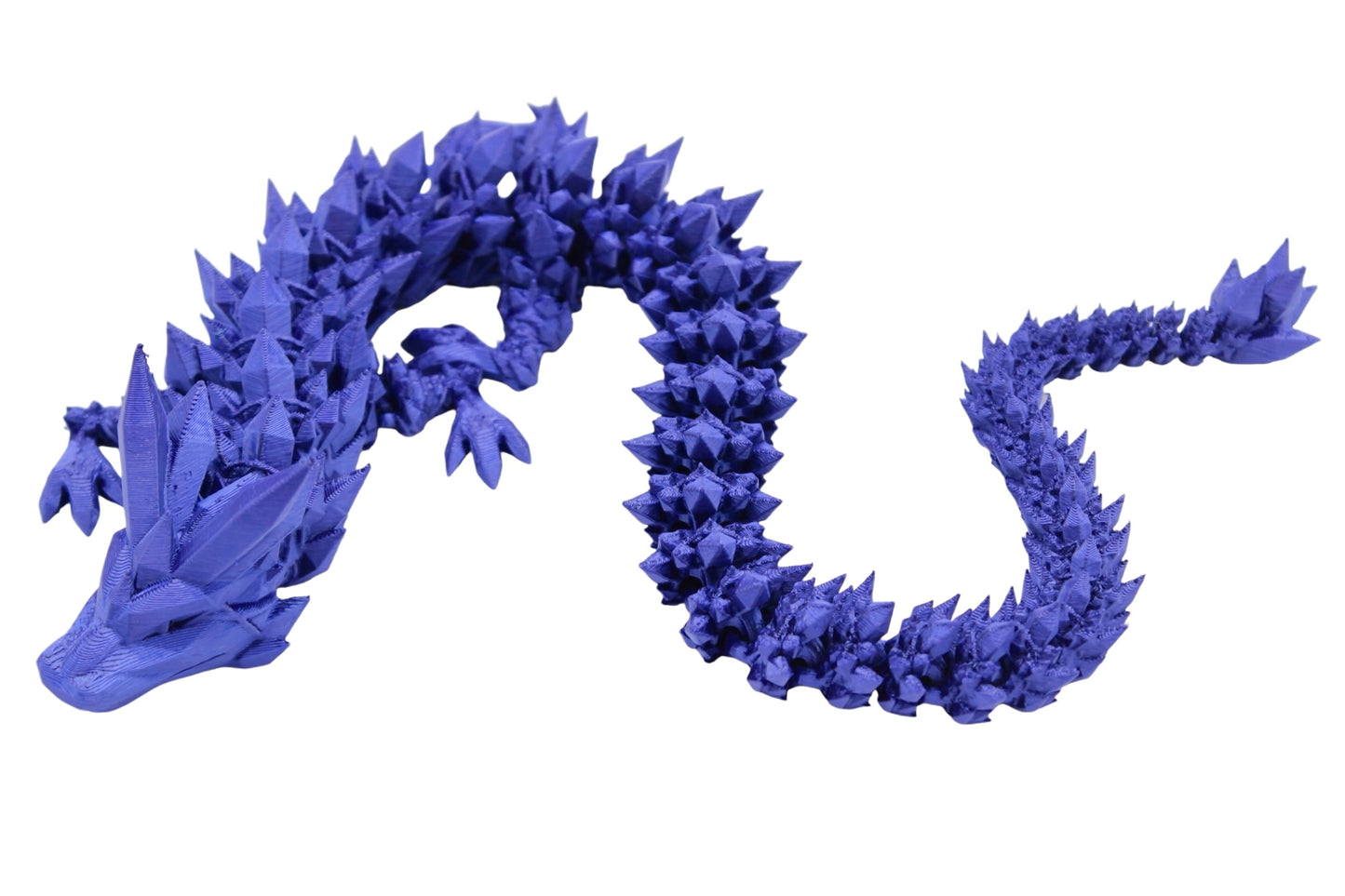 Crystal Dragon Fidget Toy - 3D Printed Articulated Dragon