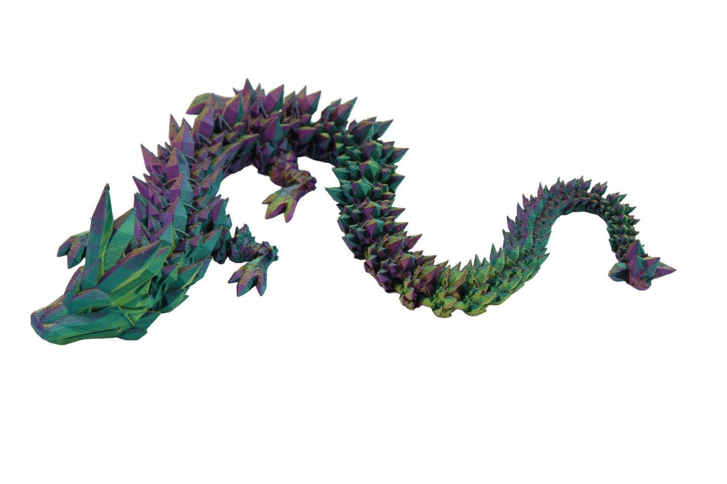 Crystal Dragon Fidget Toy - 3D Printed Articulated Dragon