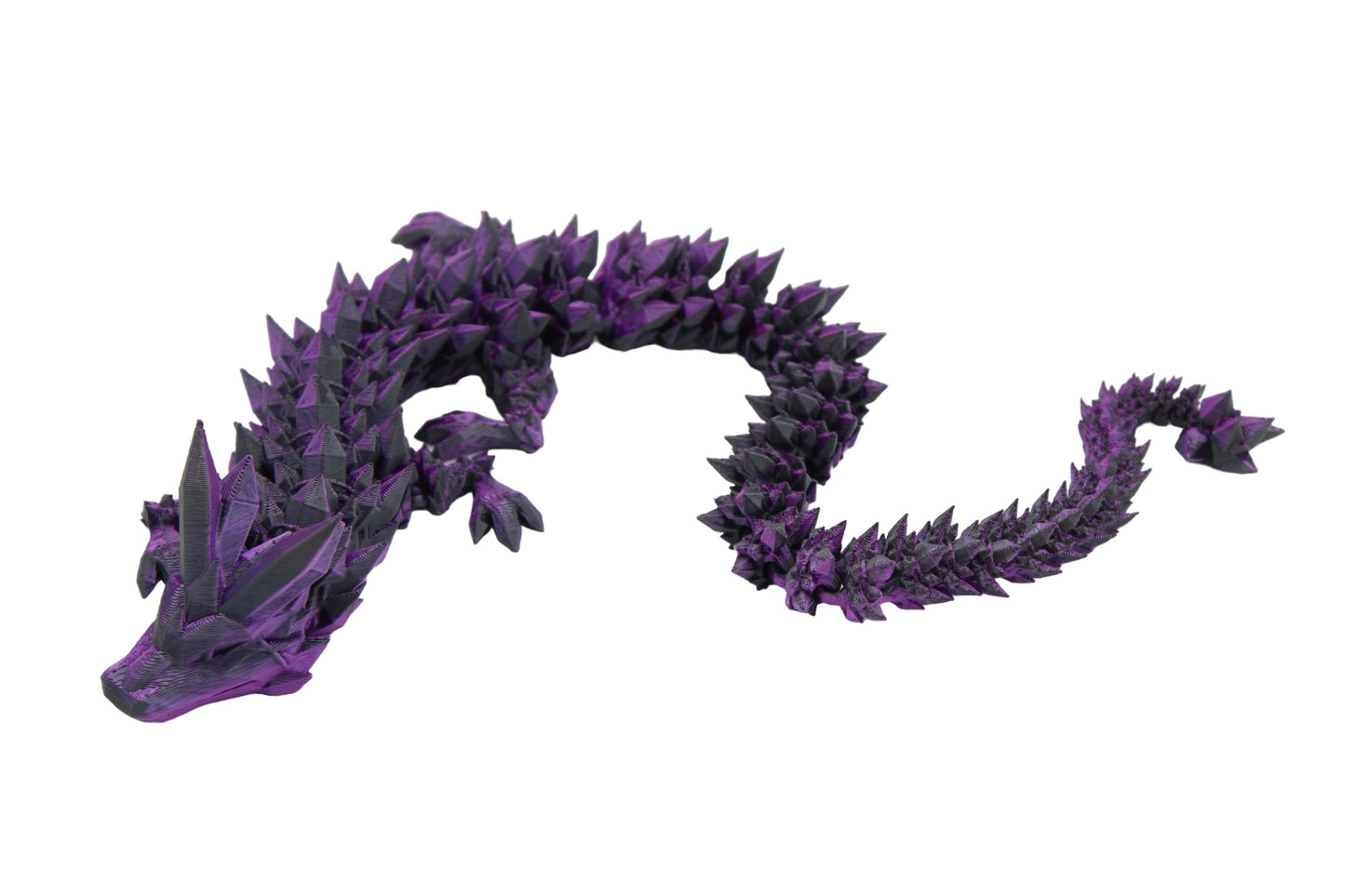 Crystal Dragon Fidget Toy - 3D Printed Articulated Dragon