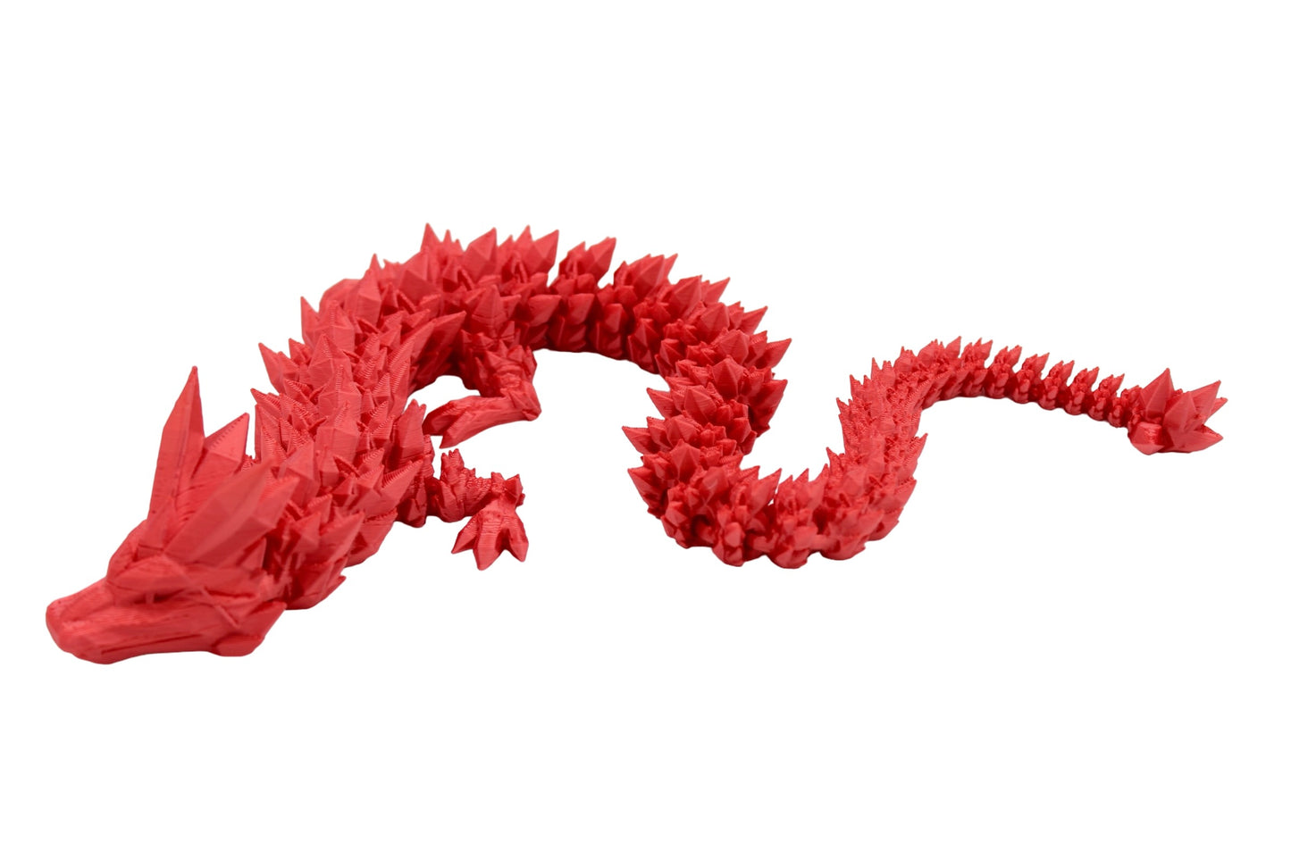 Crystal Dragon Fidget Toy - 3D Printed Articulated Dragon