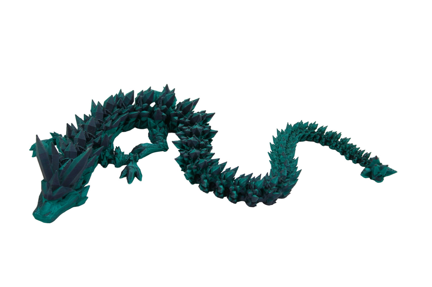 Crystal Dragon Fidget Toy - 3D Printed Articulated Dragon