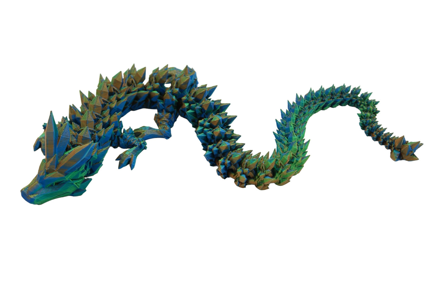 Crystal Dragon Fidget Toy - 3D Printed Articulated Dragon