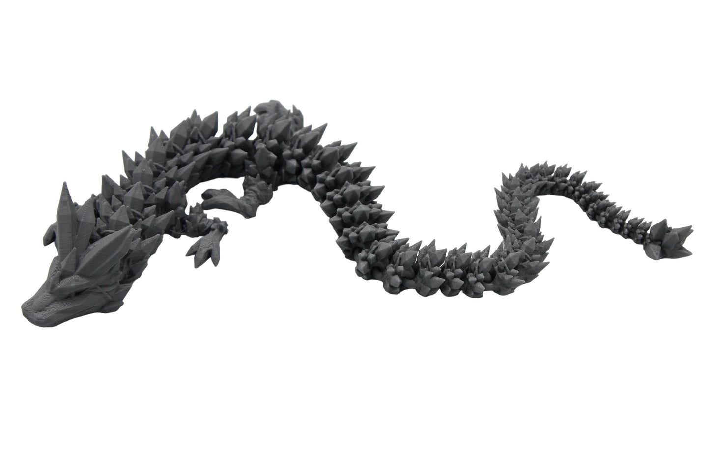 Crystal Dragon Fidget Toy - 3D Printed Articulated Dragon