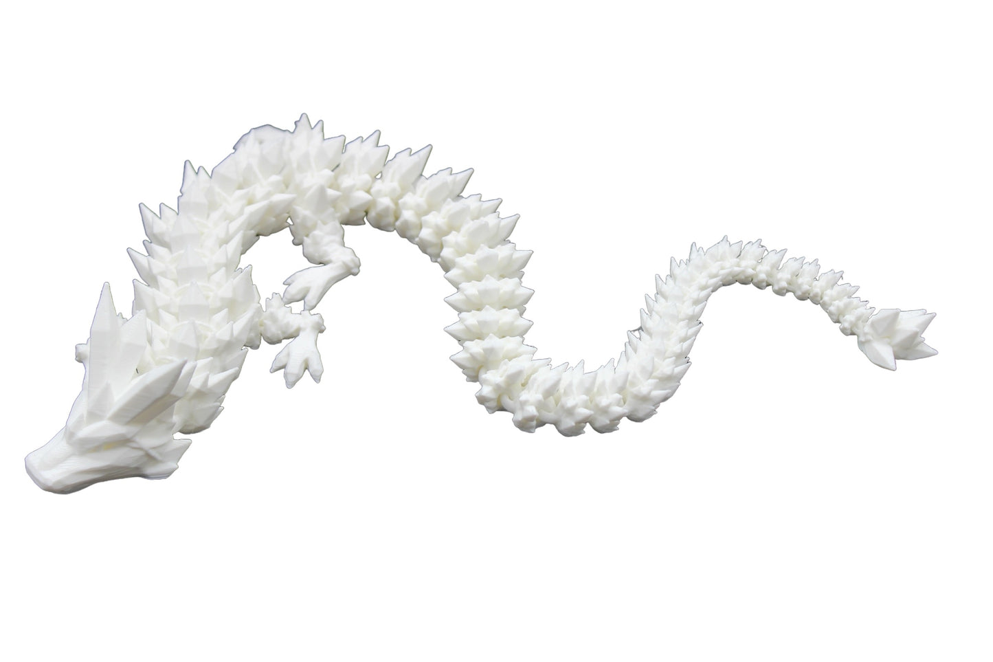 Crystal Dragon Fidget Toy - 3D Printed Articulated Dragon