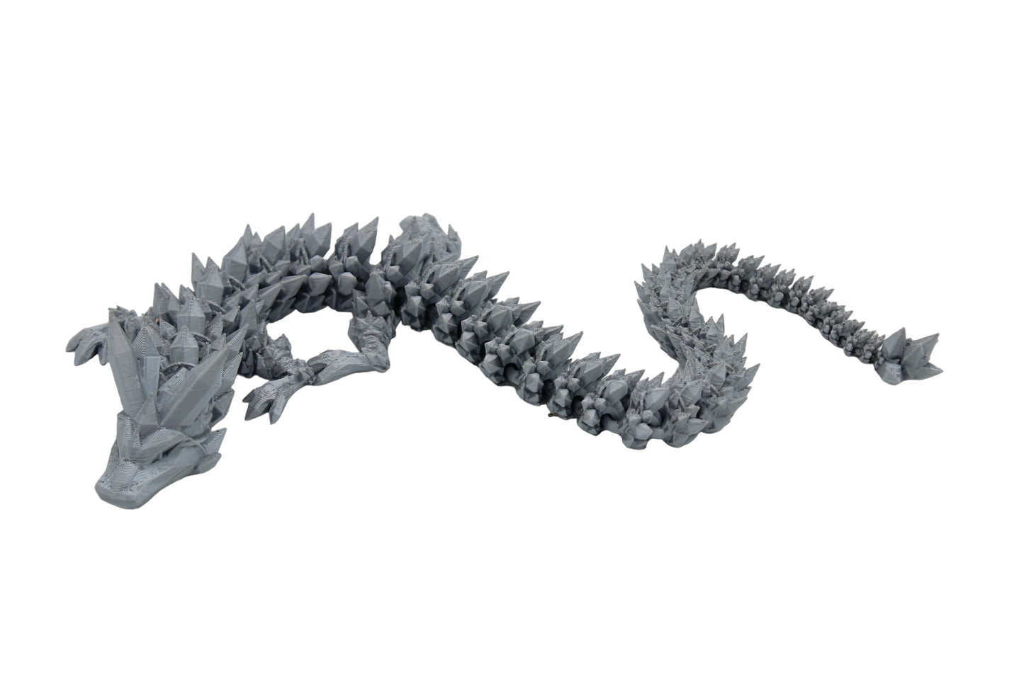 Crystal Dragon Fidget Toy - 3D Printed Articulated Dragon