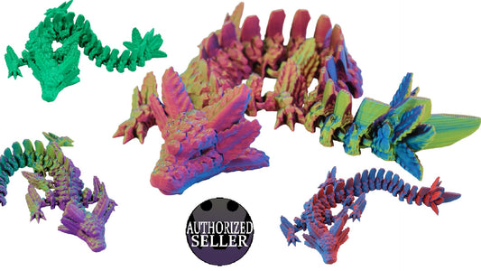 Axolotl Dragon Fidget Toy - Articulated Dragon - Acworth Alchemist