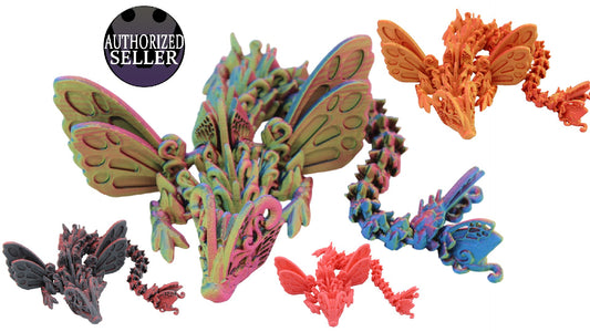 Butterfly Small Wing Dragon Fidget Toy - Articulated Dragon - Acworth Alchemist