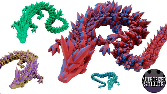 Crystal Dragon Fidget Toy - Articulated Dragon - Acworth Alchemist
