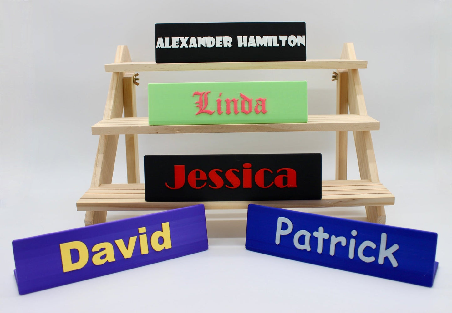 Custom 3D Printed Name Plate - Custom Colors and Custom Fonts - Acworth Alchemist