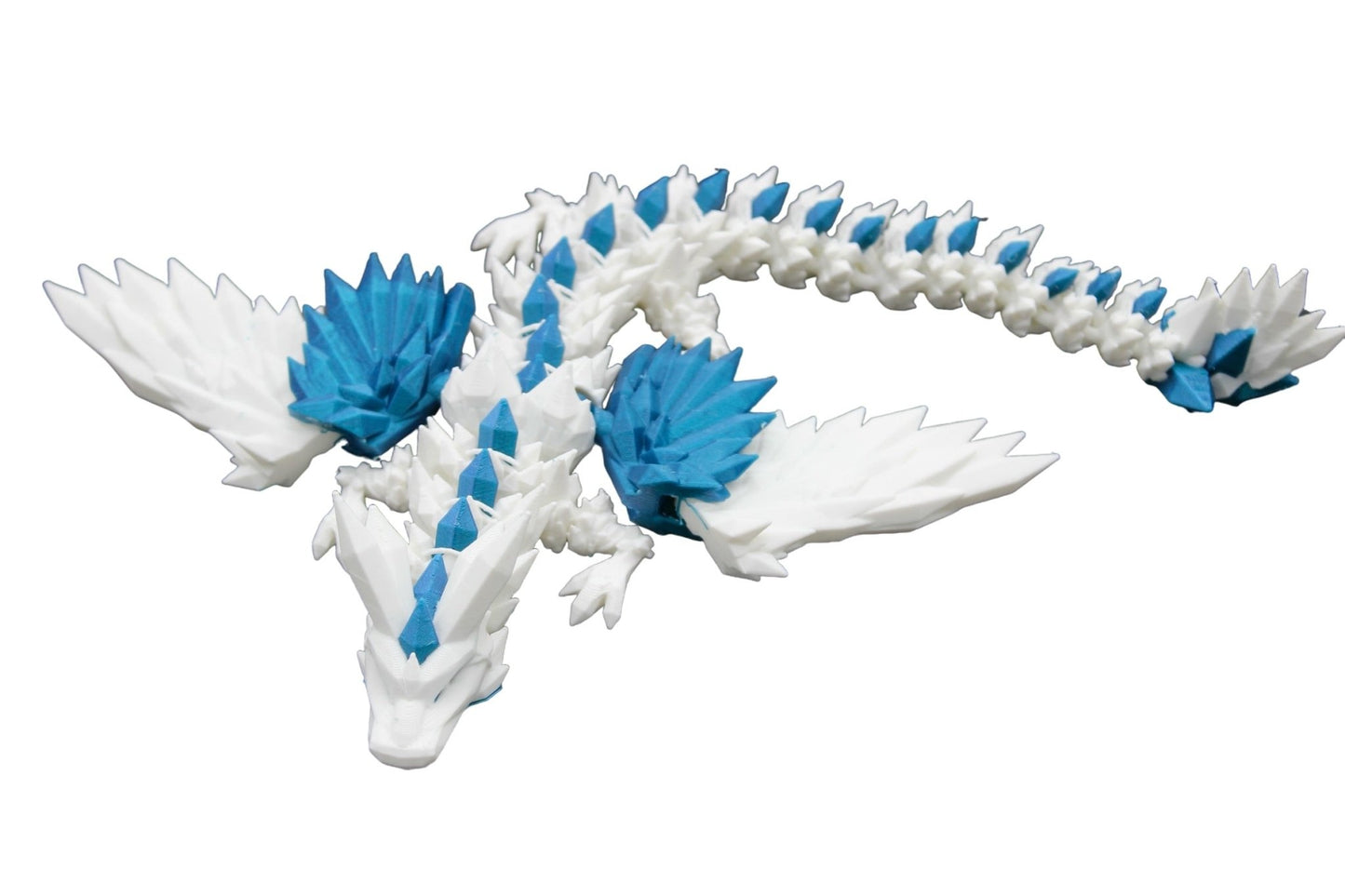 Multicolor Crystal Wing Dragon Fidget Toy - Articulated Dragon - Acworth Alchemist