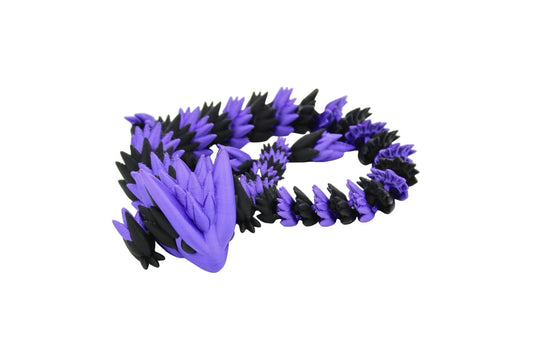 Multicolor Spiky Dragon Fidget Toy - Articulated Dragon - Acworth Alchemist