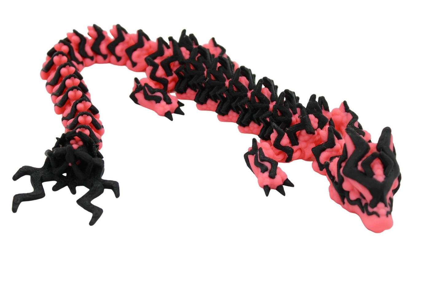 Multicolor Storm Dragon Fidget Toy - Articulated Dragon - Acworth Alchemist