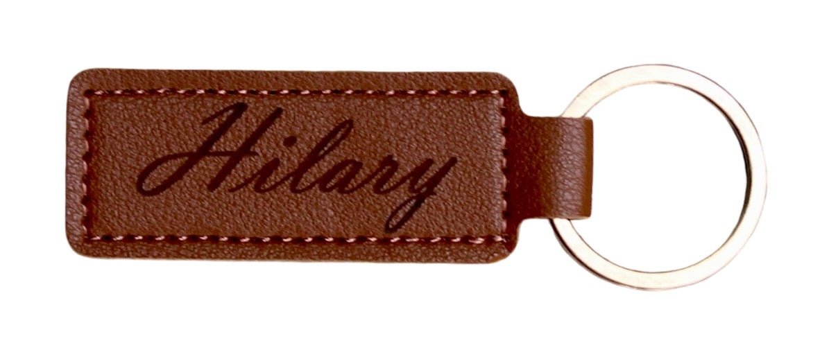 Personalized Leather Keychain, Custom Engraved Key Ring, Customized Key Holder, Unique Key Chain, Handcrafted - Acworth Alchemist