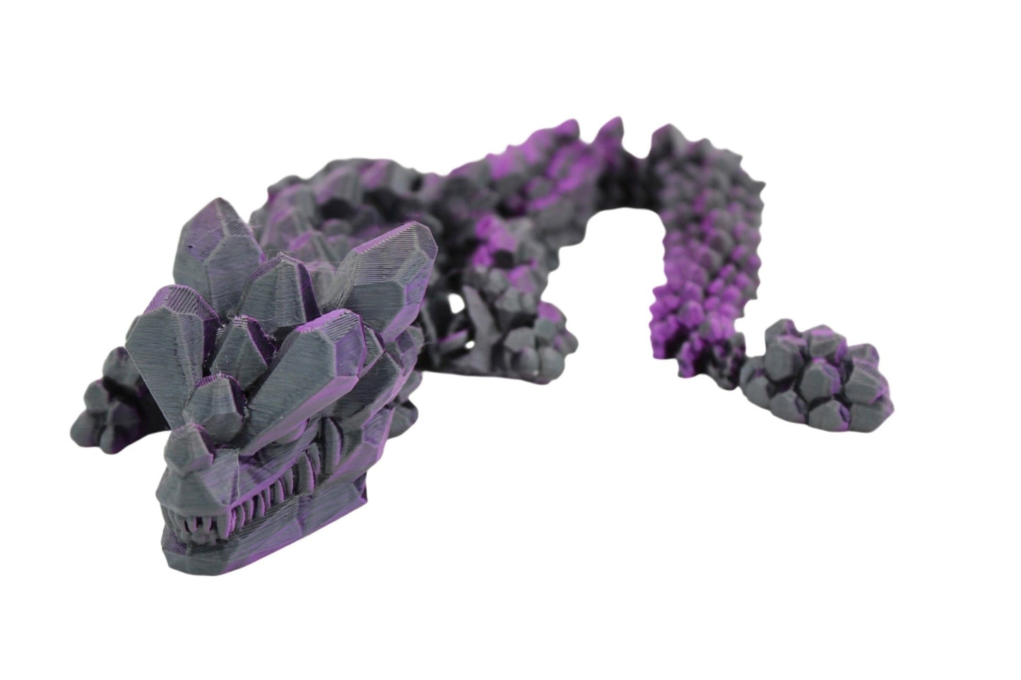 Rocky Dragon Fidget Toy - 3D Printed Articulated Dragon - Acworth Alchemist