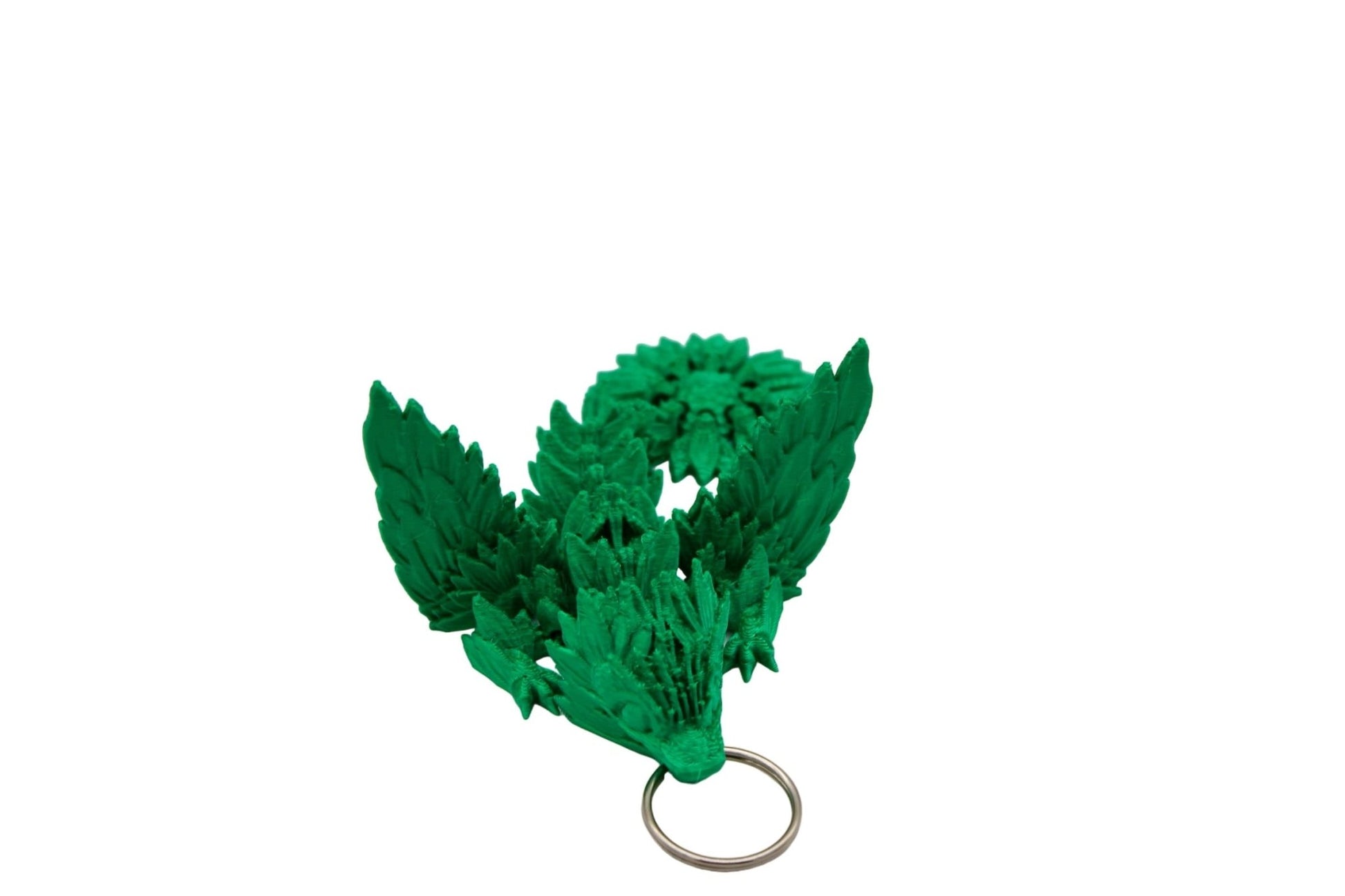 Sunflower Dragon Keychain - 3D Printed Articulated Dragon - Acworth Alchemist