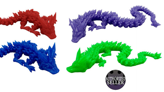 Translucent Crystal Dragon Fidget Toy - Articulated Dragon - Acworth Alchemist