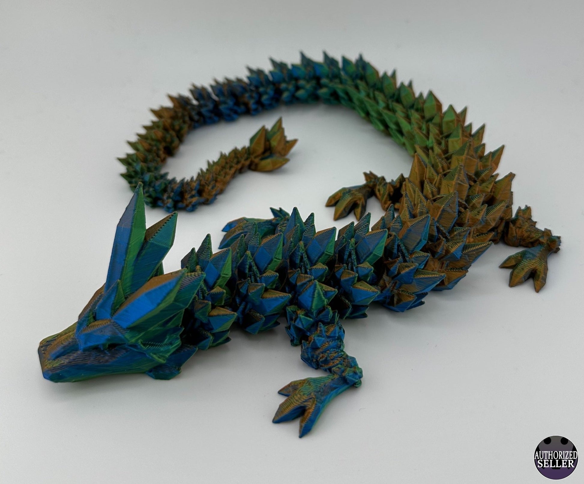 Crystal Dragon Fidget Toy - Articulated Crystal Dragon - 3D Printed Dr –  Acworth Alchemist