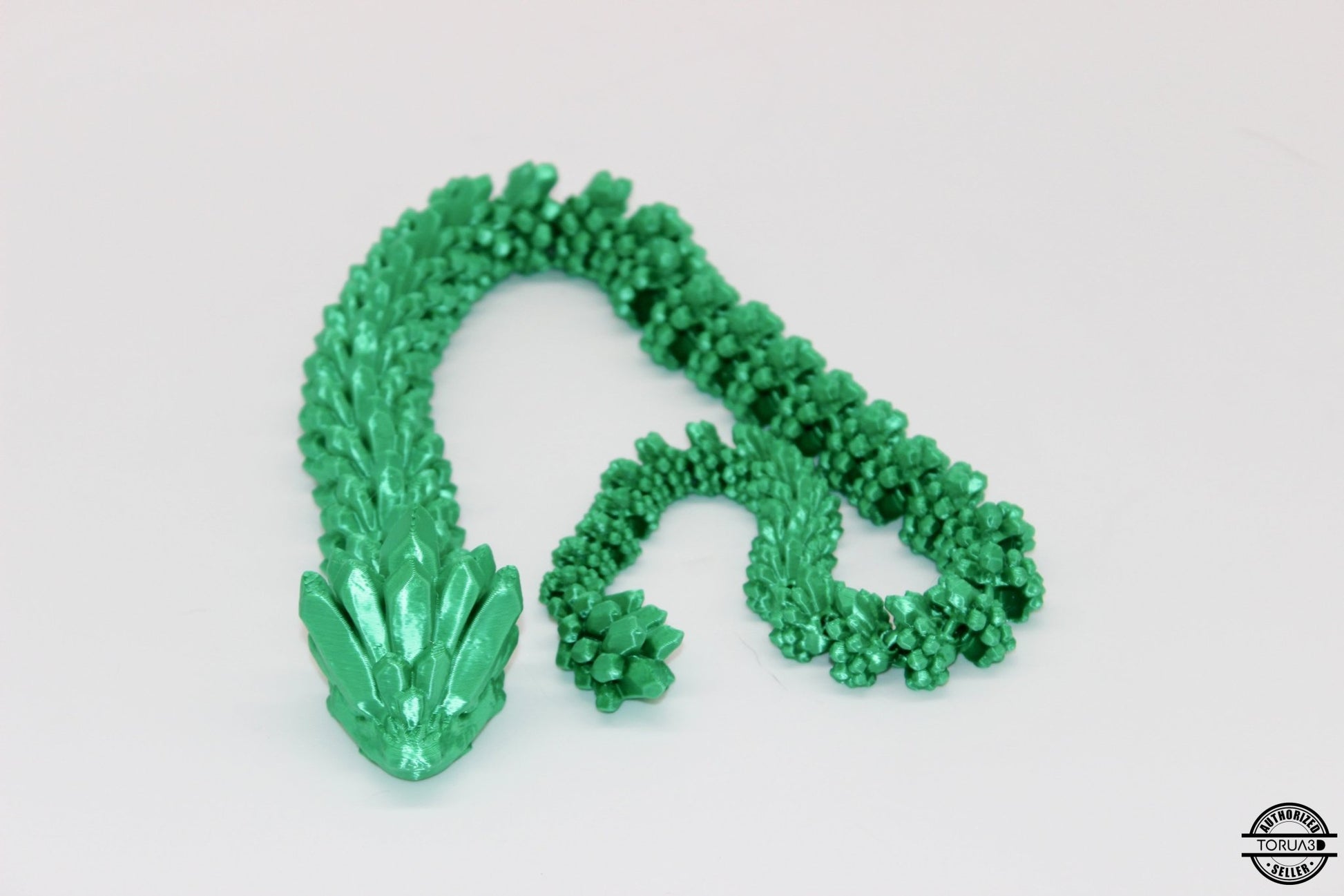 Crystal Snake Fidget Toy - Articulated Crystal Snake - 3D Printed Snake - Sensory Stress Fidget - Acworth Alchemist