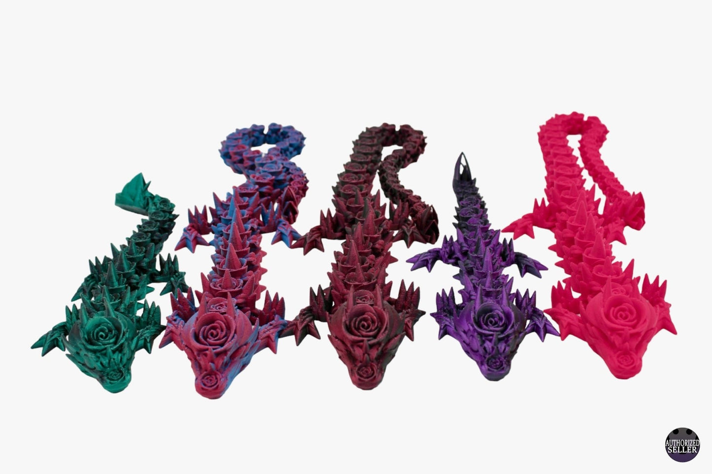 Rose Dragon Fidget Toy - Articulated Dragon - Acworth Alchemist