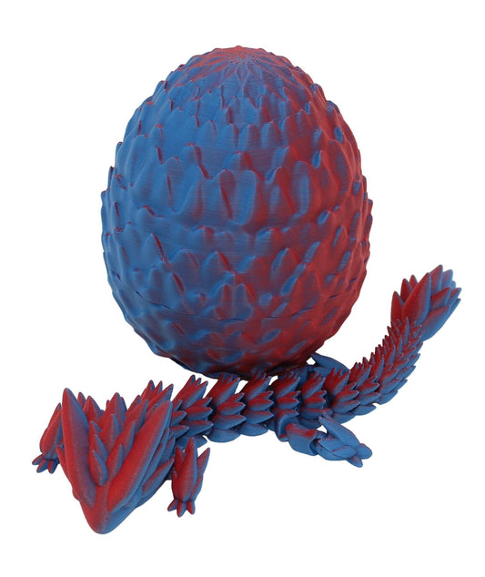 Spiky Dragon and Egg Fidget Toy - 3D Printed Spiky Dragon and Egg - Sensory Stress Fidget - Acworth Alchemist